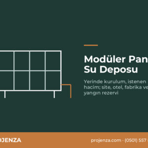 Modüler panel su deposu