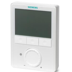 Siemens RDG160T fan coil oda termostatı — döner düğmeli, aydınlatmalı ekran